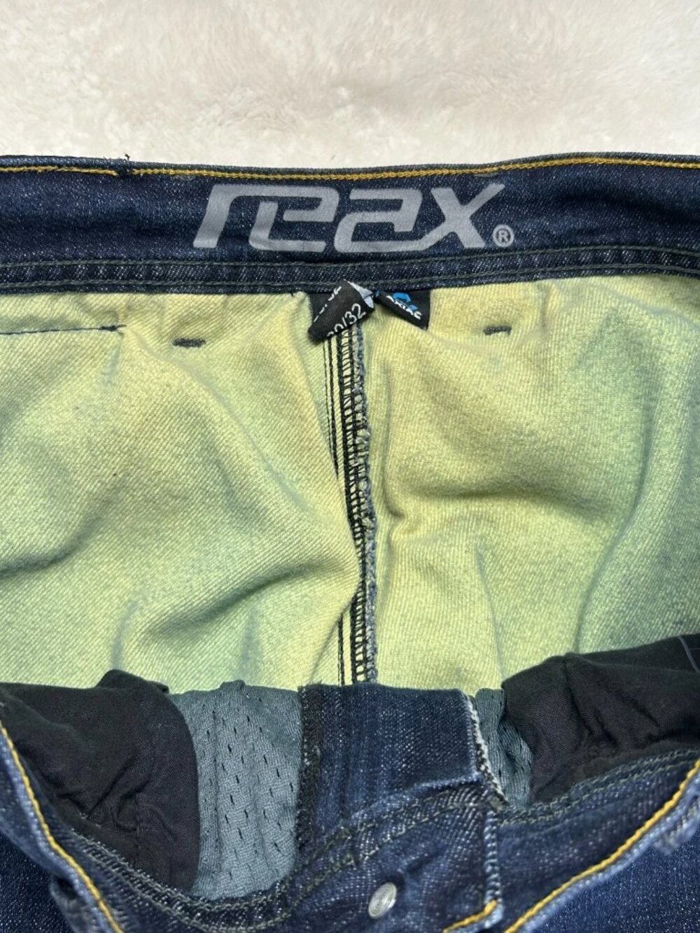 REAX 610 Riding Jeans Mens 30x32 Denim Aramid Lined Motorcycle Knee Pads - Picture 7 of 16